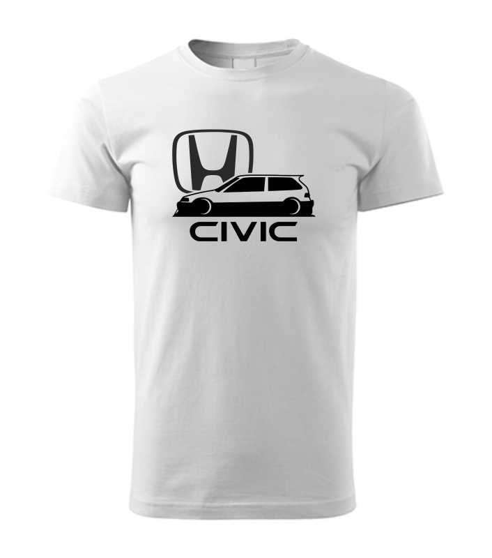 Autičkárske pánske tričko s potlačou HONDA Civic