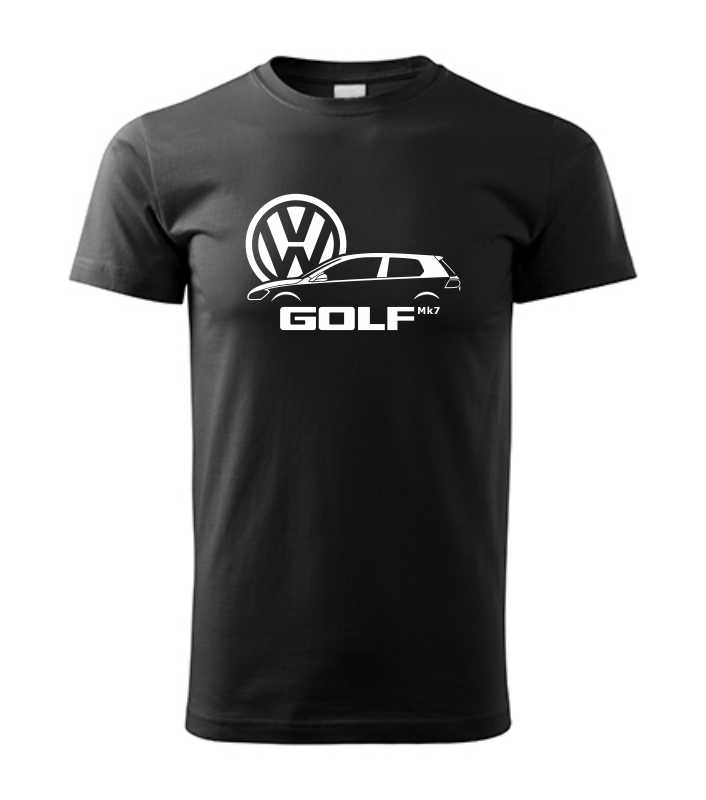 Autičkárske pánske tričko s potlačou VOLKSWAGEN GOLF Mk7