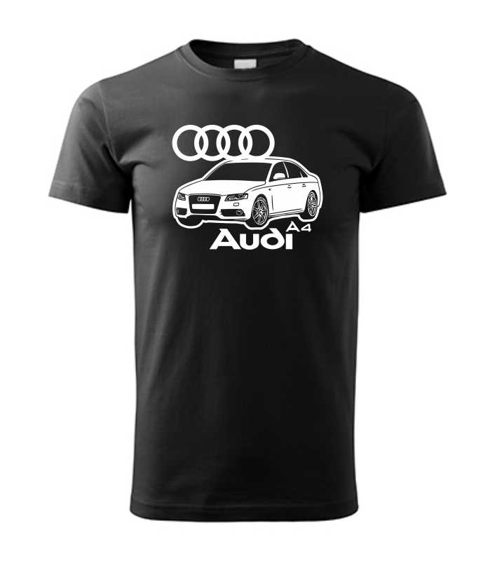 Autičkárske pánske tričko s potlačou Audi A4 b8