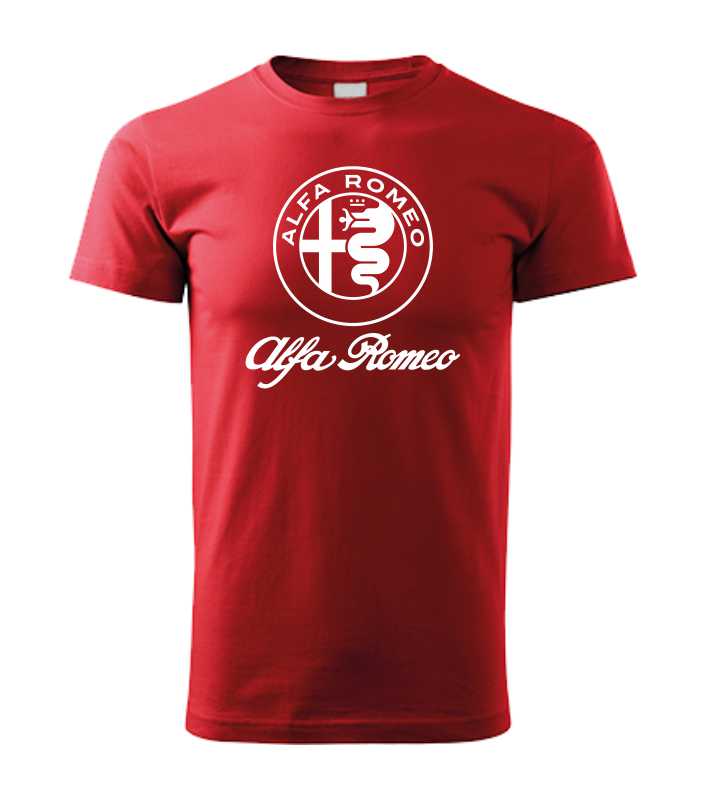 Autičkárske pánske tričko s potlačou Alfa Romeo