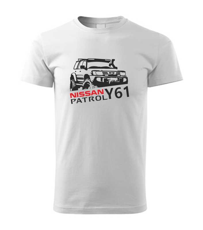 Off-road pánske tričko s potlačou NISSAN PATROL Y61