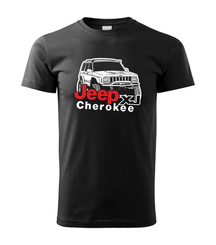Offroadové pánske tričko s potlačou JEEP CHEROKEE XJ