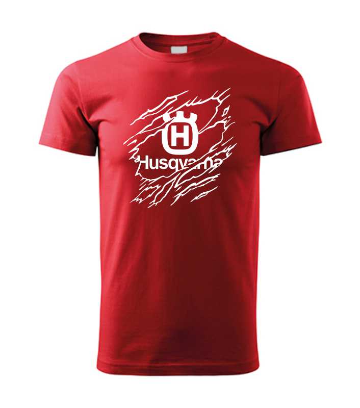Motorkárske pánske tričko s potlačou HUSQVARNA Ripped