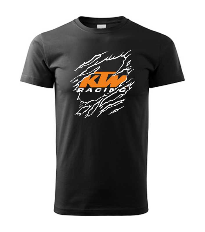 Motorkárske pánske tričko s potlačou KTM Ripped