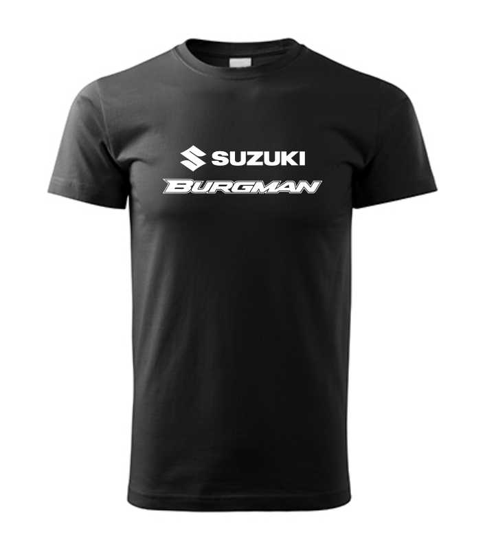 Motorkárske pánske tričko s potlačou SUZUKI Burgman