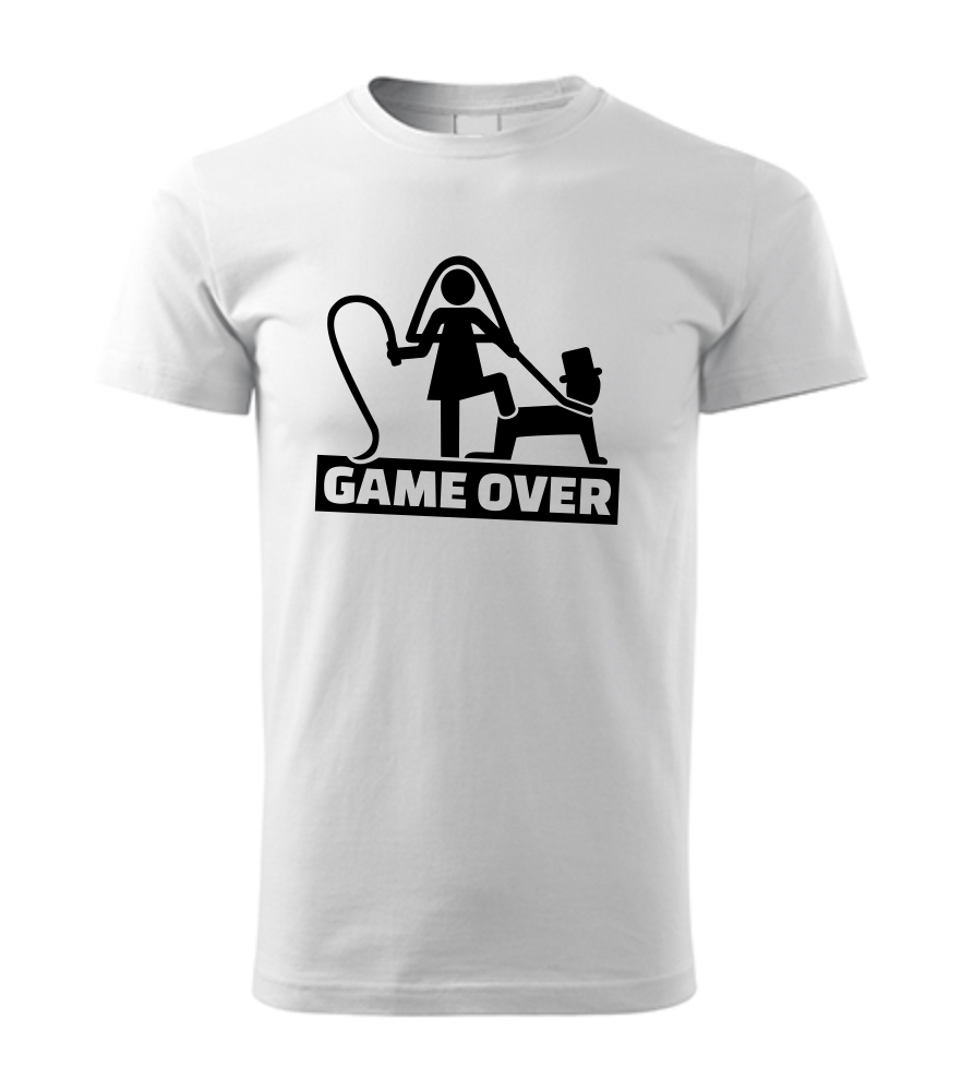 Vtipné pánske tričko s potlačou GAME OVER 2