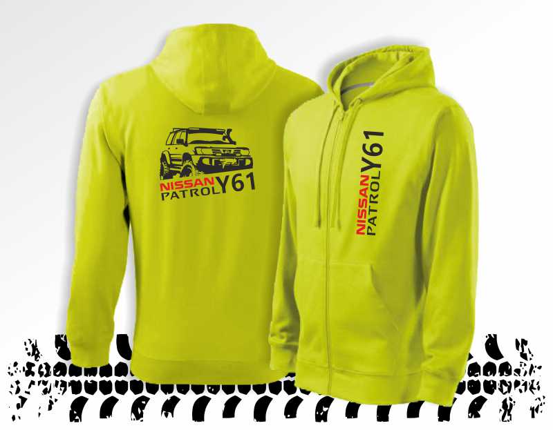 Off-road mikina s potlačou NISSAN PATROL Y61