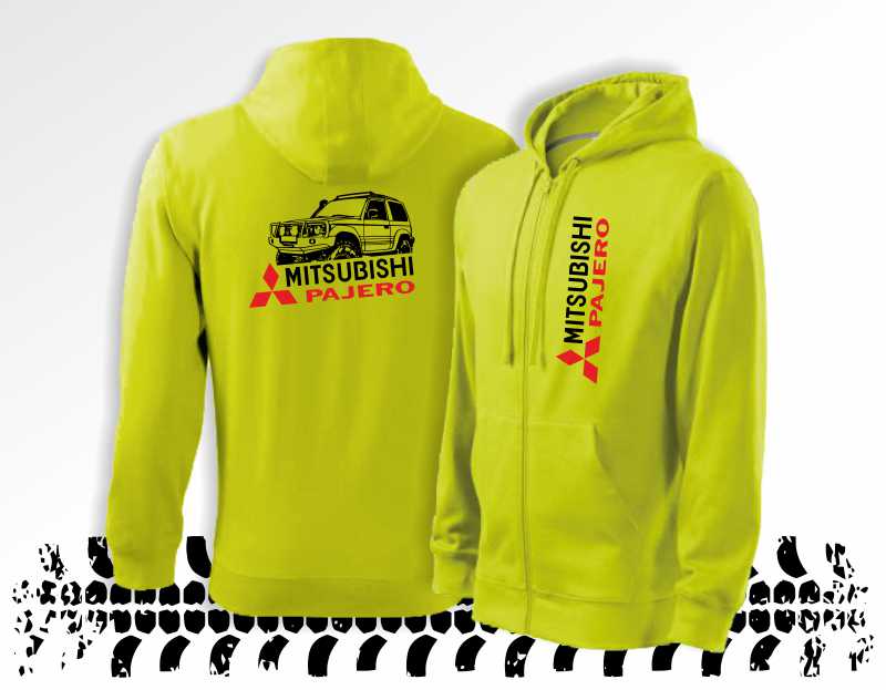 Off-road mikina s potlačou MITSUBISHI PAJERO