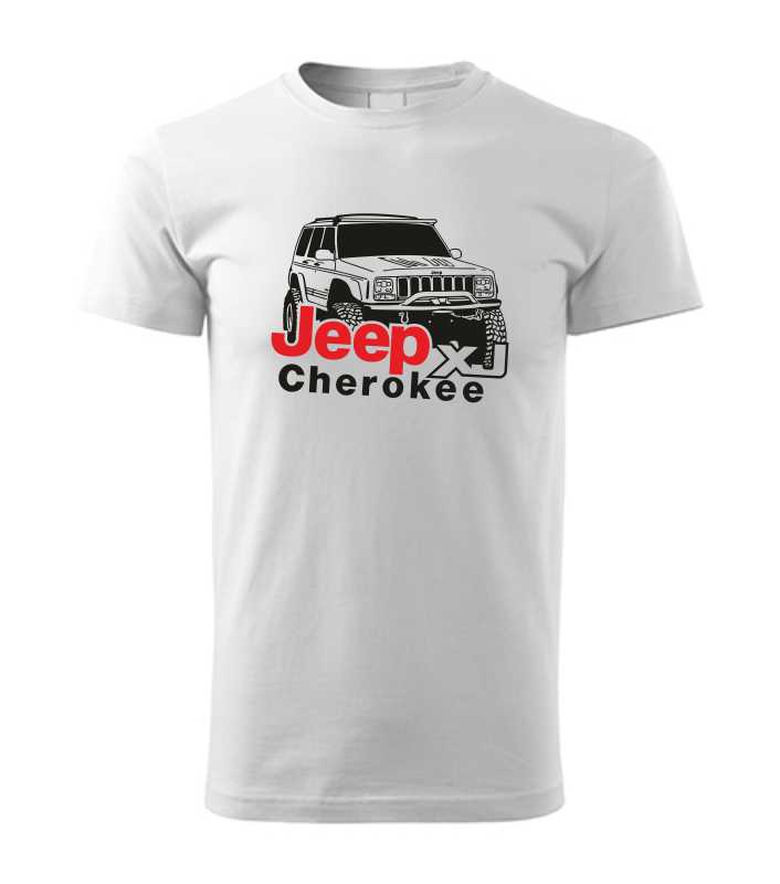 Offroadové pánske tričko s potlačou JEEP CHEROKEE XJ
