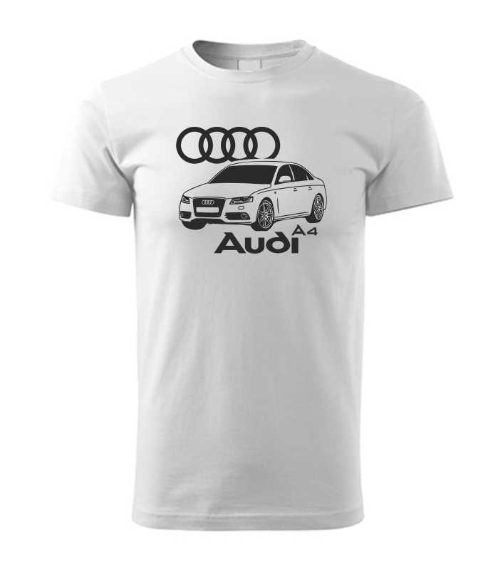 Autičkárske pánske tričko s potlačou Audi A4 b8