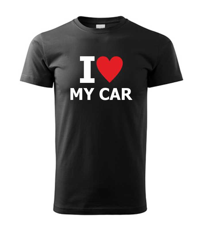 Autičkárske pánske tričko s potlačou I LOVE MY CAR
