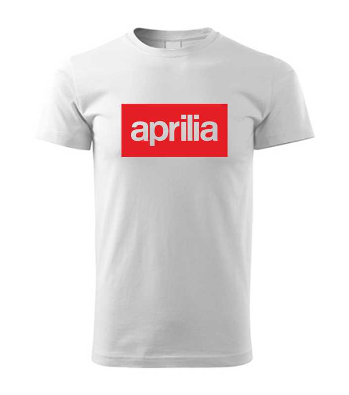 Motorkárske pánske tričko s potlačou APRILIA 2