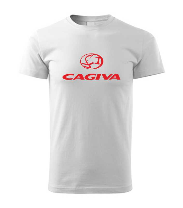 Motorkárske pánske tričko s potlačou CAGIVA