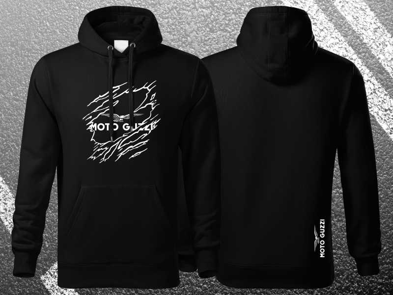 Motorkárska mikina s kapucňou MOTO GUZZI Ripped