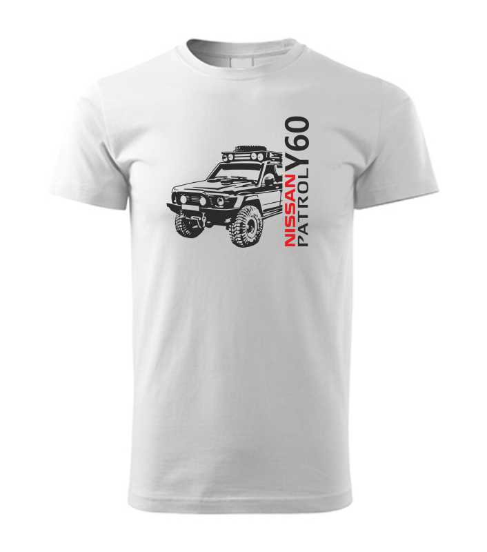 Offroadové pánske tričko s potlačou NISSAN PATROL Y60