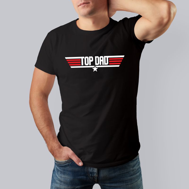 Tričko pre otca TOP DAD - TOP GUN