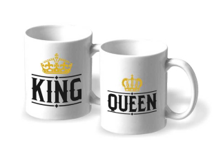 Párové hrnčeky KING QUEEN