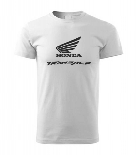 Motorkárske pánske tričko s potlačou HONDA Transalp