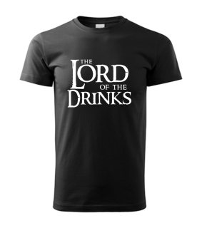 Vtipné pánske tričko s potlačou The Lord Of The Drinks