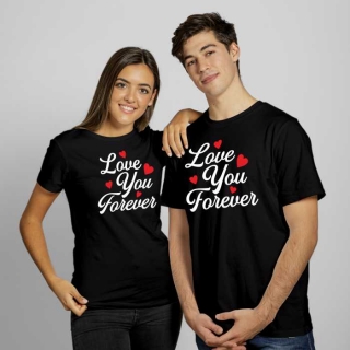 Párové tričká s potlačou Love You Forever