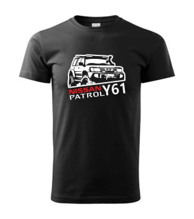 Off-road pánske tričko s potlačou NISSAN PATROL Y61