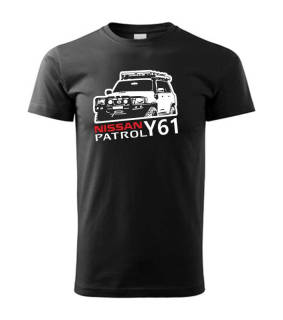 Off-road pánske tričko s potlačou NISSAN PATROL Y61 - 2