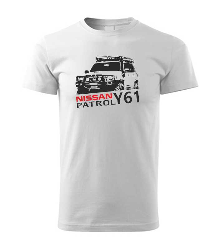 Off-road pánske tričko s potlačou NISSAN PATROL Y61 