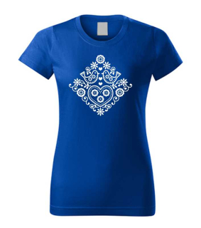 Folklórne dámske tričko s potlačou Folklór ornamenty 6