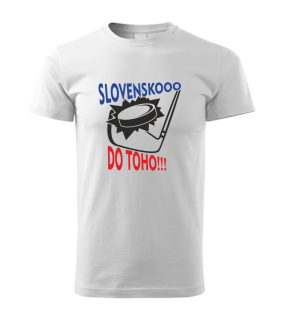 Pánske hokejové tričko s potlačou SLOVENSKO DO TOHO
